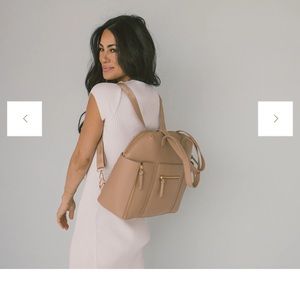 Māedn Taupe Carryall Convertable Tote